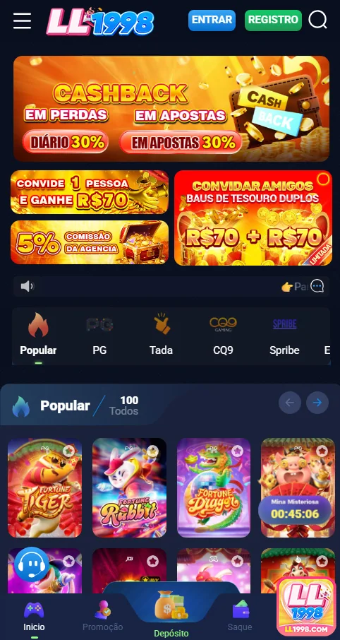 Slots populares com vantagens VIP em cassino online